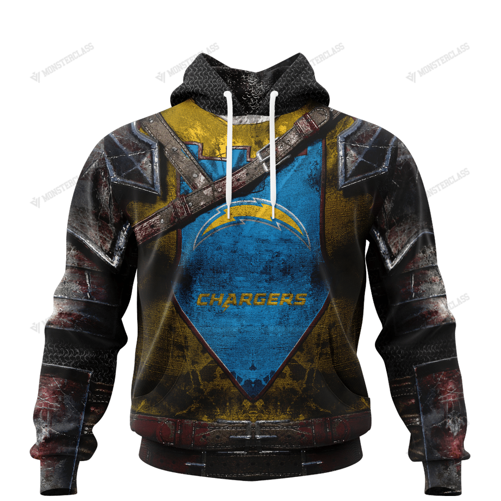 Personalized Los Angeles Chargers Warrior Custom 3D Shirt Personalized Los Angeles Chargers Warrior Custom 3D Shirt