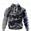 Personalized Los Angeles Dodgers Custom Skull Jersey Hoodie