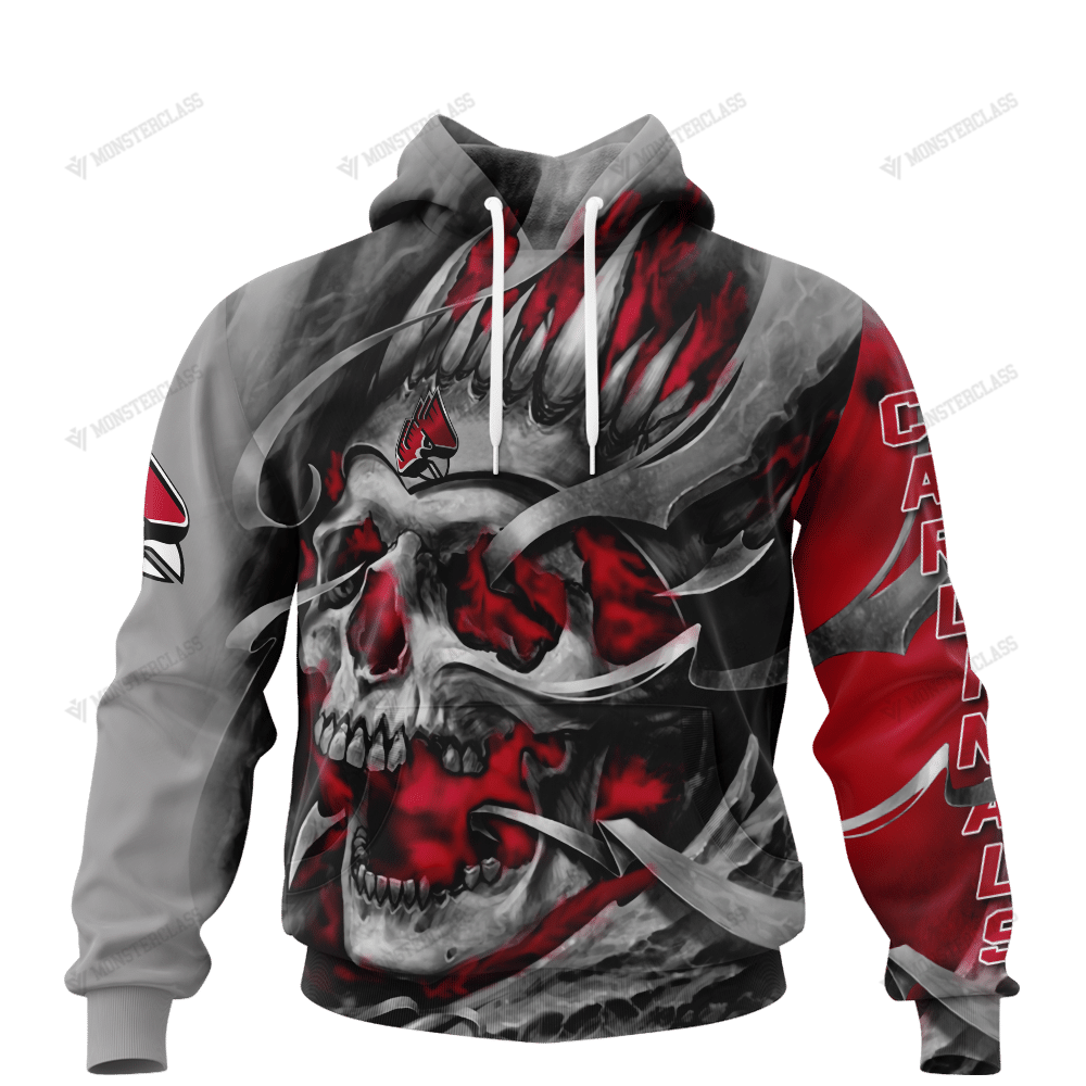 Personalized Louisville Cardinals Skull Custom 3D Shirt Personalized Louisville Cardinals Skull Custom 3D Shirt