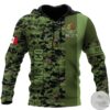 Personalized Mexico Camo Pattern 3D Hoodie