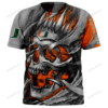 Personalized Miami Hurricanes Skull Custom 3D Shirt