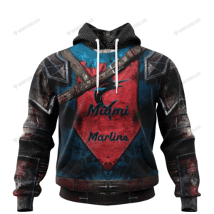 Personalized Miami Marlins Custom 3D Warriors Jerseys Hoodie