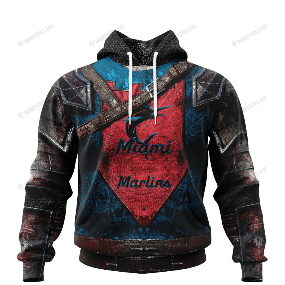 Personalized Miami Marlins Custom 3D Warriors Jerseys Hoodie Personalized Miami Marlins Custom 3D Warriors Jerseys Hoodie
