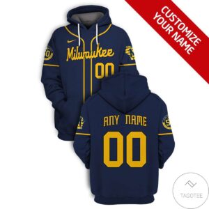 Personalized Milwaukee Brewers Branded Unisex 3D Hoodie