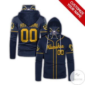 Personalized Milwaukee Brewers Gaiter Mask Hoodie