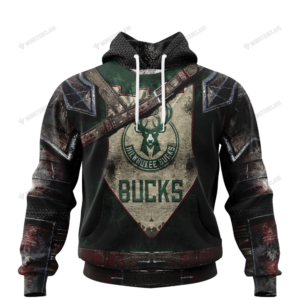Personalized Milwaukee Bucks Custom 3D Warriors Jerseys Hoodie