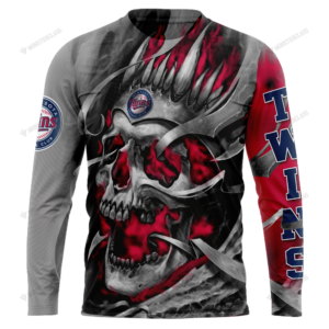 Personalized Minnesota Twins Custom Skull Jersey Hoodie