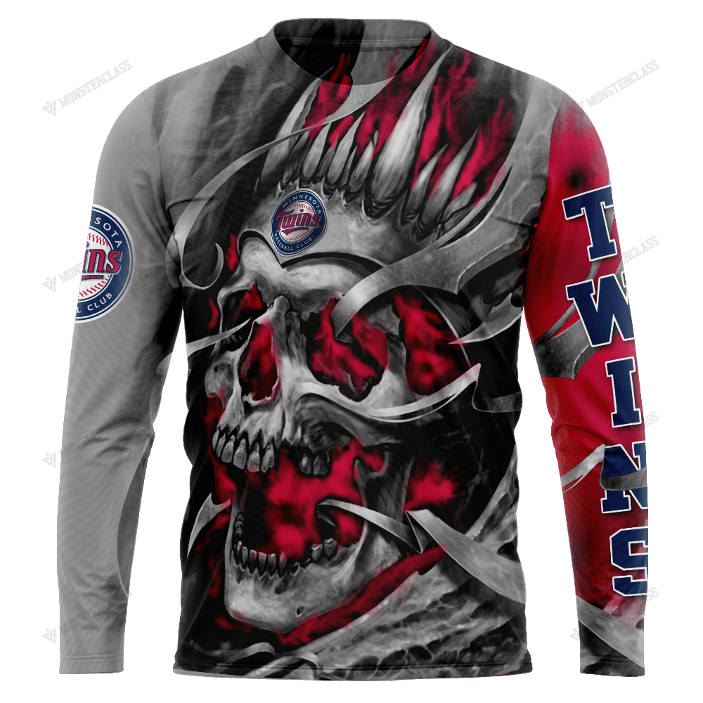 Personalized Minnesota Twins Custom Skull Jersey Hoodie Personalized Minnesota Twins Custom Skull Jersey Hoodie