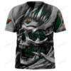 Personalized Minnesota Wild Custom Skull Jersey Hoodie