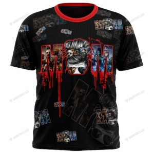 Personalized Mom Life Horror Characters Custom 3D Shirt
