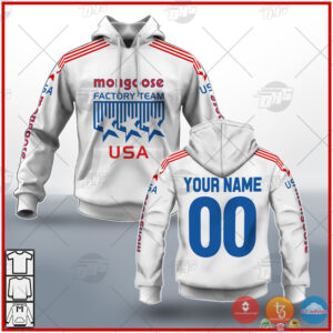 Personalized Mongoose Racing Team Bmx White 3D Shirt