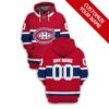 Personalized Montreal Canadiens Nhl Custom Name And Number 3D Full Printing Hoodie