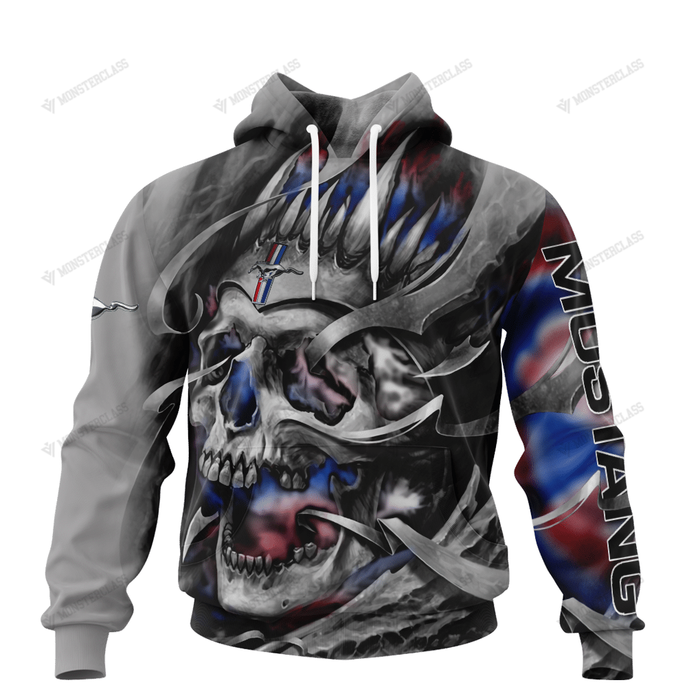 Personalized Mustang Skull Custom 3D Shirt Personalized Mustang Skull Custom 3D Shirt