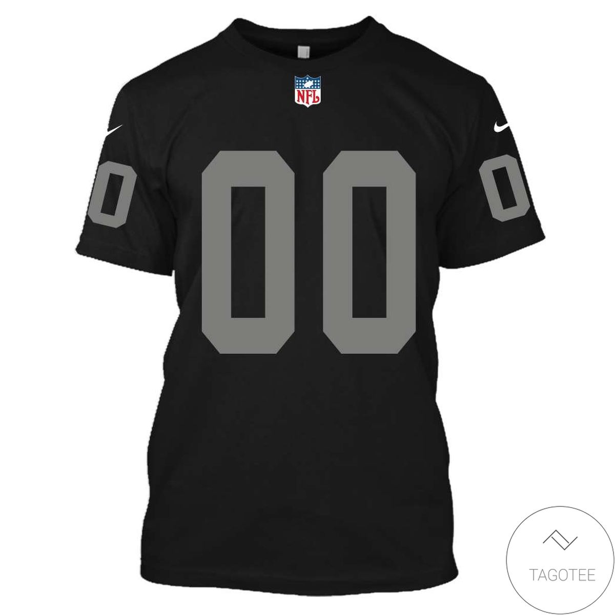 Personalized Name And Number Black Nfl Football Team 3D All Over Print Hoodie Personalized Name And Number Black Nfl Football Team 3D All Over Print Hoodie