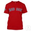 Personalized Name And Number Boston Red Sox All Over Print T-Shirt