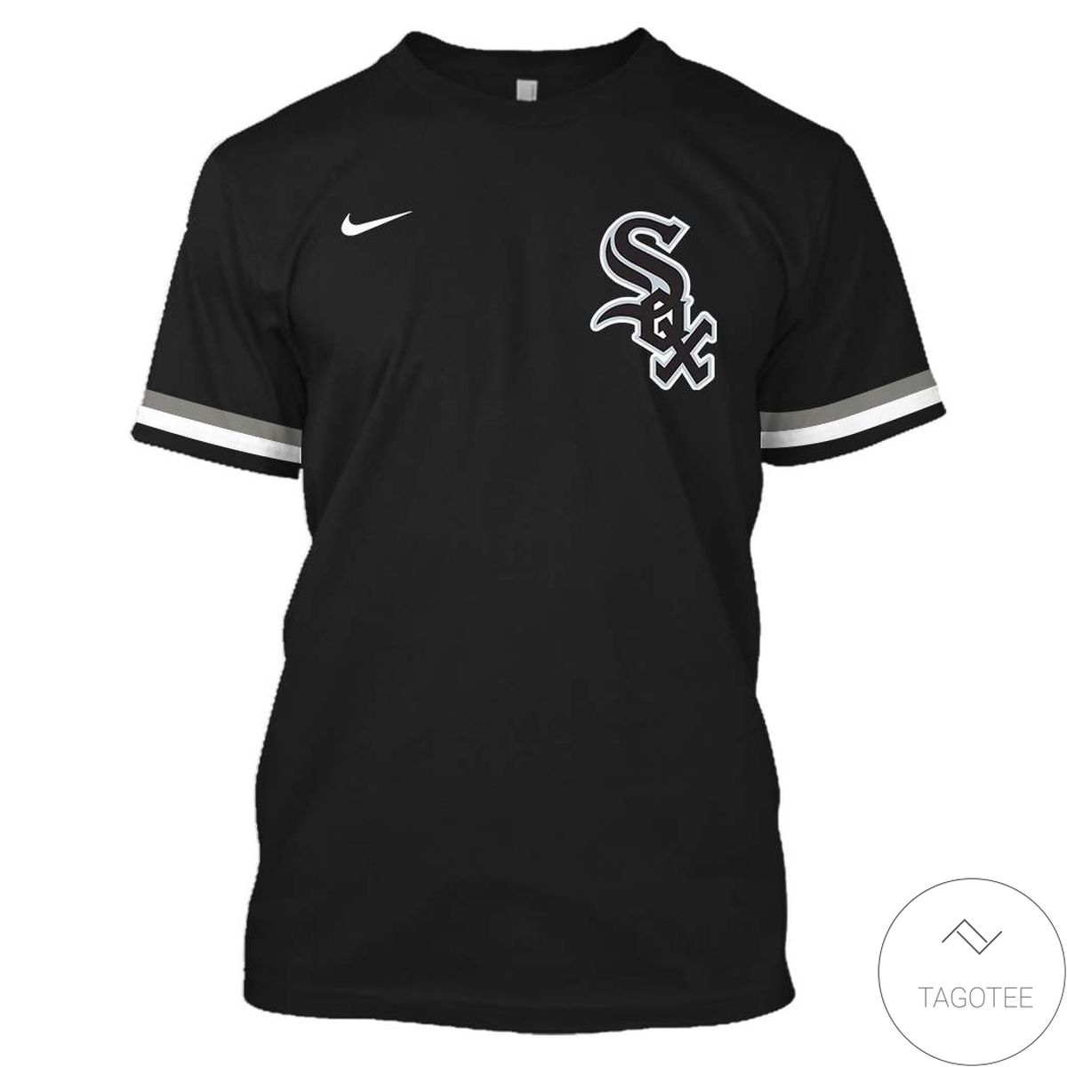 Personalized Name And Number Chicago White Sox Black All Over Print T-Shirt Personalized Name And Number Chicago White Sox Black All Over Print T-Shirt