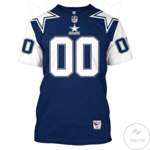 Personalized Name And Number Dallas Cowboys 3D All Over Print Hoodie