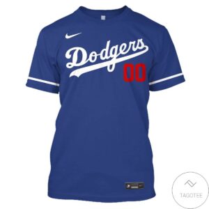 Personalized Name And Number Los Angeles Dodgers All Over Print T-Shirt