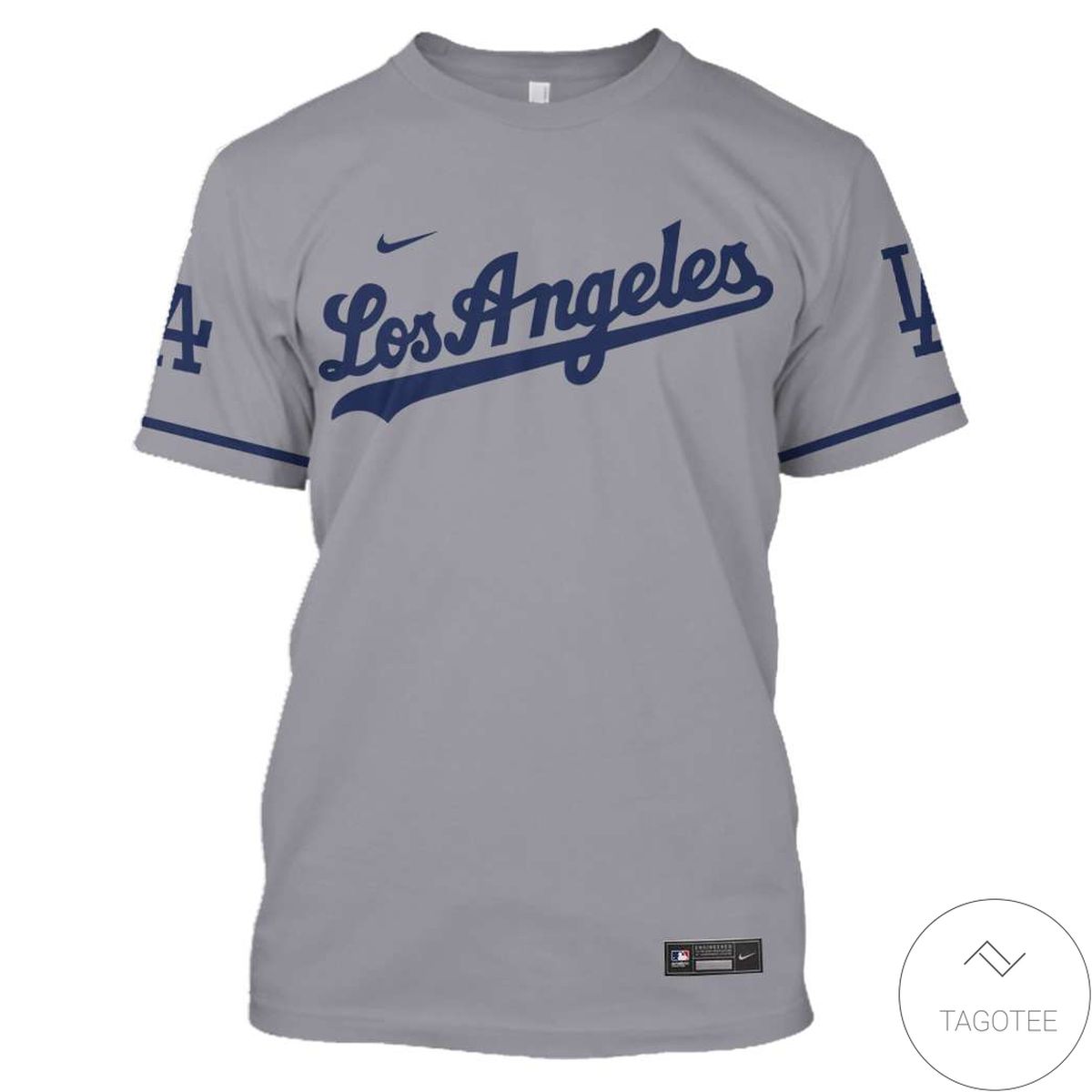Personalized Name And Number Los Angeles Dodgers Grey All Over Print T-Shirt Personalized Name And Number Los Angeles Dodgers Grey All Over Print T-Shirt