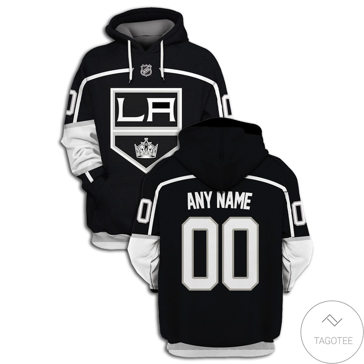 Personalized Name And Number Los Angeles Kings Branded Team 3D Hoodie Personalized Name And Number Los Angeles Kings Branded Team 3D Hoodie