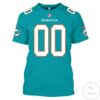 Personalized Name And Number Miami Dolphins 3D All Over Print Hoodie