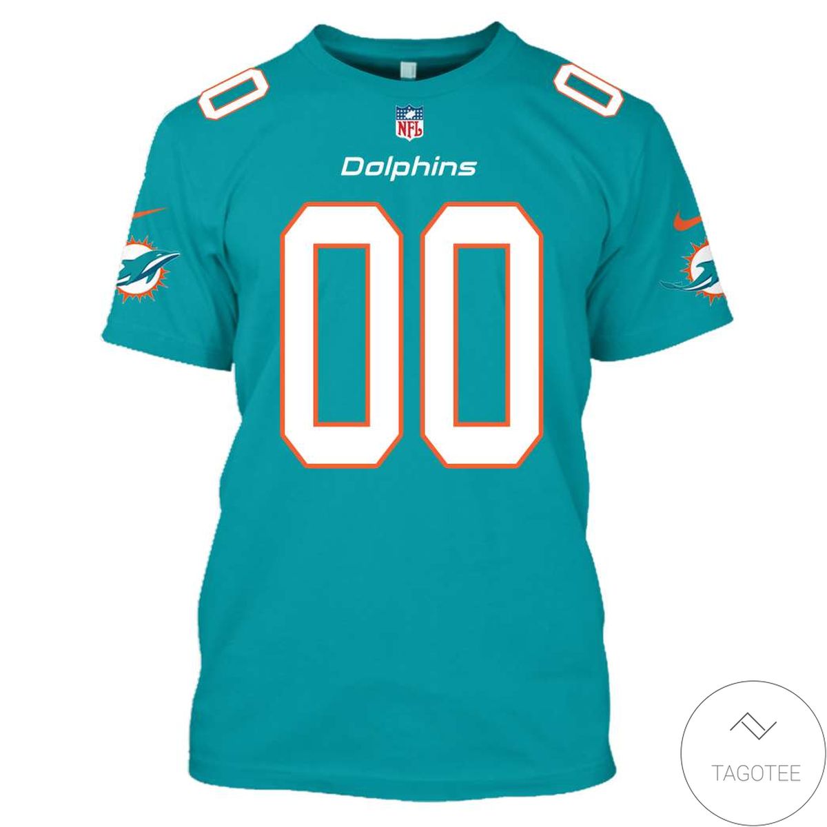 Personalized Name And Number Miami Dolphins 3D All Over Print Hoodie Personalized Name And Number Miami Dolphins 3D All Over Print Hoodie