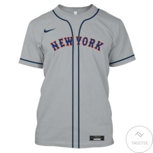 Personalized Name And Number New York Grey All Over Print T-Shirt