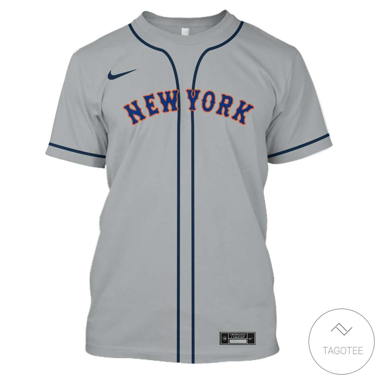 Personalized Name And Number New York Grey All Over Print T-Shirt Personalized Name And Number New York Grey All Over Print T-Shirt