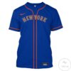 Personalized Name And Number New York Navy All Over Print T-Shirt