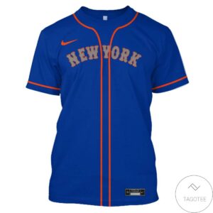 Personalized Name And Number New York Navy All Over Print T-Shirt