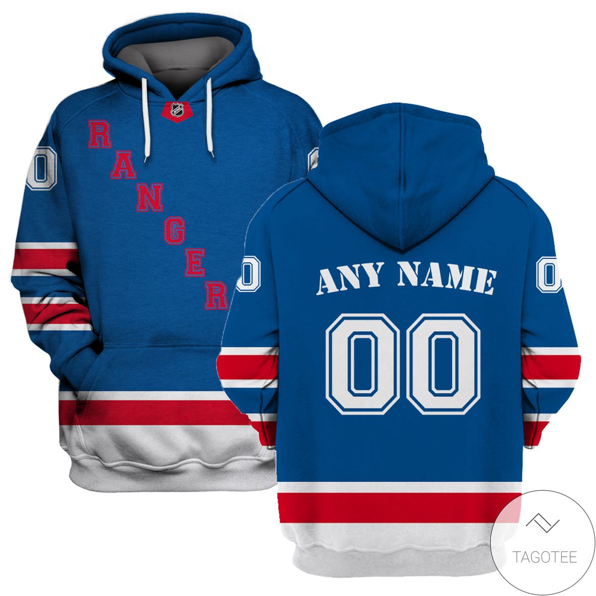 Personalized Name And Number New York Rangers Branded Team 3D Hoodie Personalized Name And Number New York Rangers Branded Team 3D Hoodie