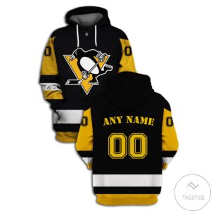 Personalized Name And Number Pittsburgh Penguins 3D Hoodie