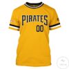 Personalized Name And Number Pittsburgh Pirates All Over Print T-Shirt