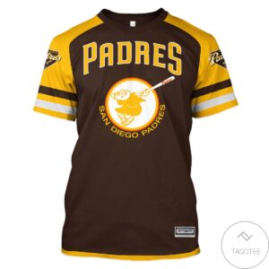 Personalized Name And Number San Diego Padres All Over Print T-Shirt