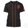 Personalized Name And Number San Francisco Giants Black All Over Print T-Shirt
