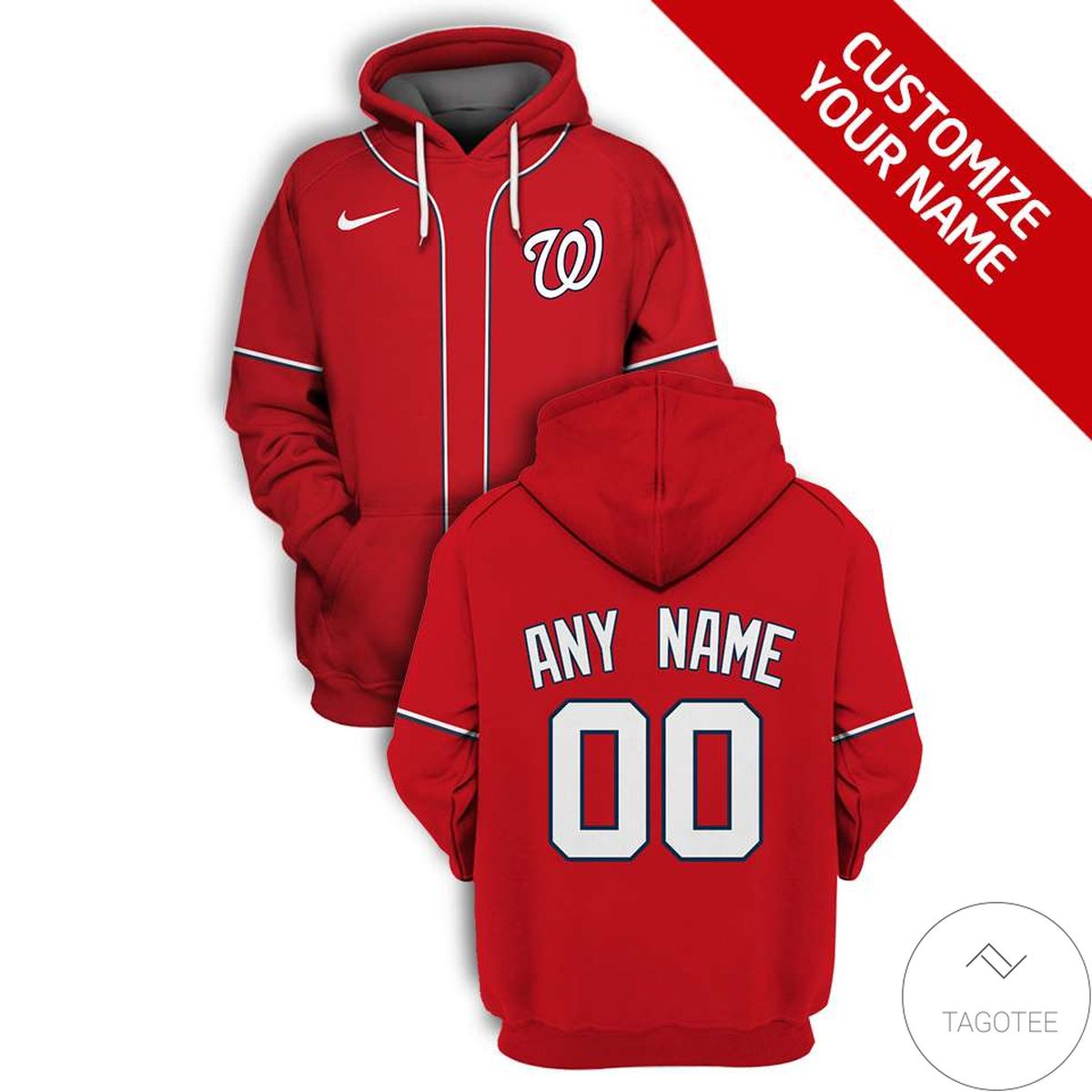 Personalized Name And Number Washington Nationals All Over Print T-Shirt Personalized Name And Number Washington Nationals All Over Print T-Shirt