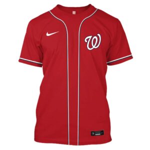 Personalized Name And Number Washington Nationals  All Over Print T-Shirt