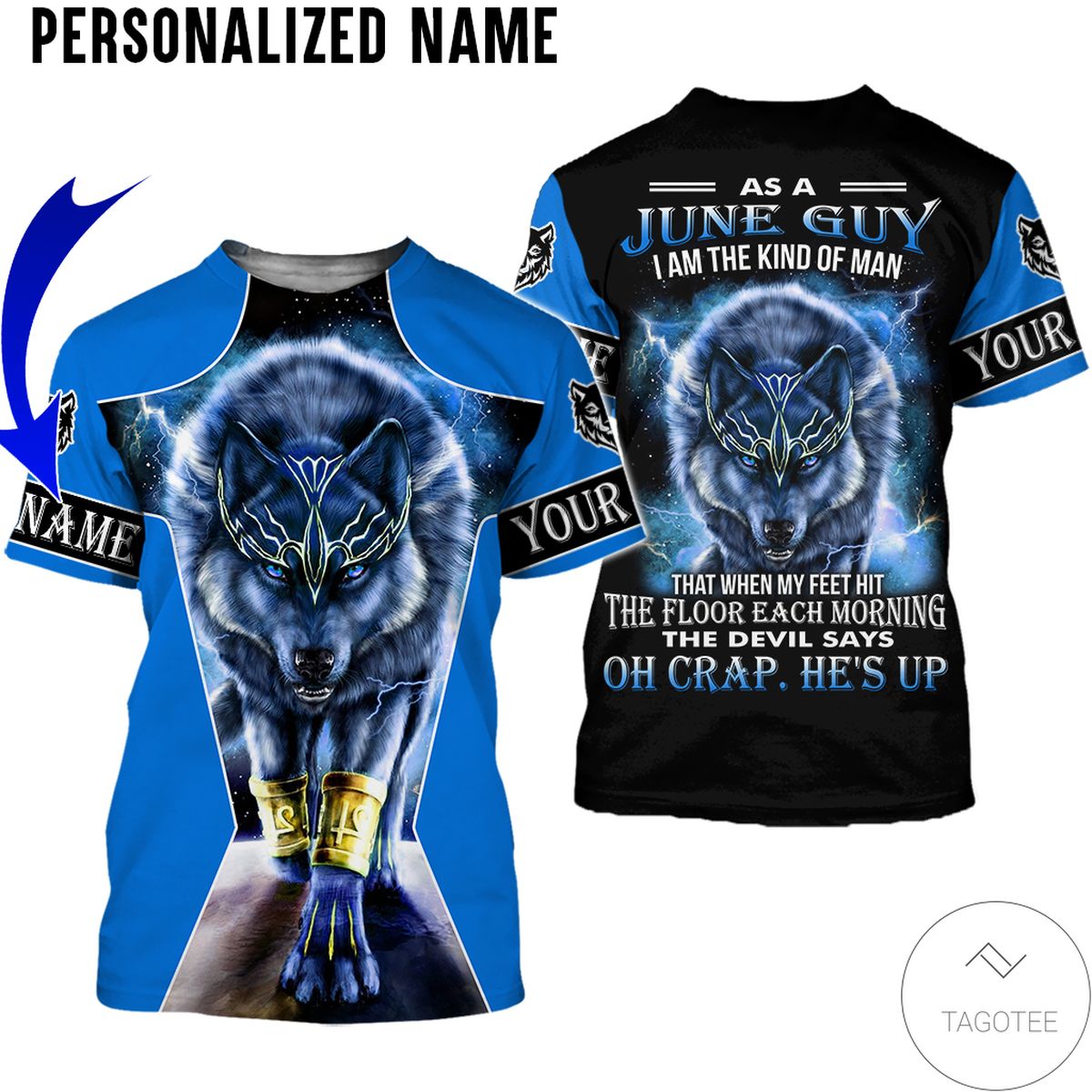 Personalized Name As A June Guy I Am A Kind Of Man Wolf All Over Print Hoodie Personalized Name As A June Guy I Am A Kind Of Man Wolf All Over Print Hoodie