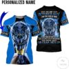 Personalized Name As An October Guy I Am A Kind Of Man Wolf All Over Print Hoodie