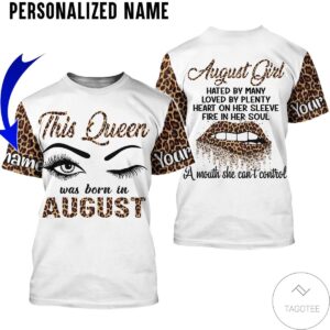 Personalized Name August Girl Hated By Many Loved All Over Print Hoodie