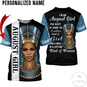 Personalized Name August Girl I’M A One In A Lifetime Kind Of Woman All Over Print Hoodie