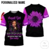 Personalized Name August Girl Know More Than She Says All Over Print Hoodie