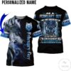Personalized Name February Guy Wolf All Over Print Hoodie