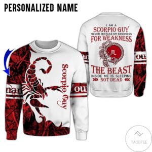 Personalized Name I’M Scorpio Guy Never Mistake All Over Print Hoodie