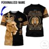Personalized Name July Girl Never Mistake My Kindness Lion All Over Print Hoodie