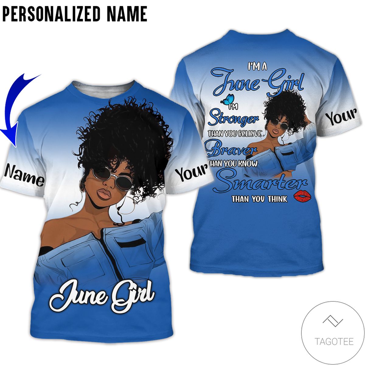 Personalized Name June Girl I’M Stronger Than You Believe All Over Print Hoodie Personalized Name June Girl I’M Stronger Than You Believe All Over Print Hoodie