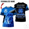 Personalized Name Lion A King Was Born In August All Over Print Hoodie