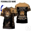 Personalized Name Lion August Guy Life Tried To Break Me But Failed All Over Print Hoodie