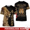 Personalized Name Lion Black King Was Born In July All Over Print Hoodie