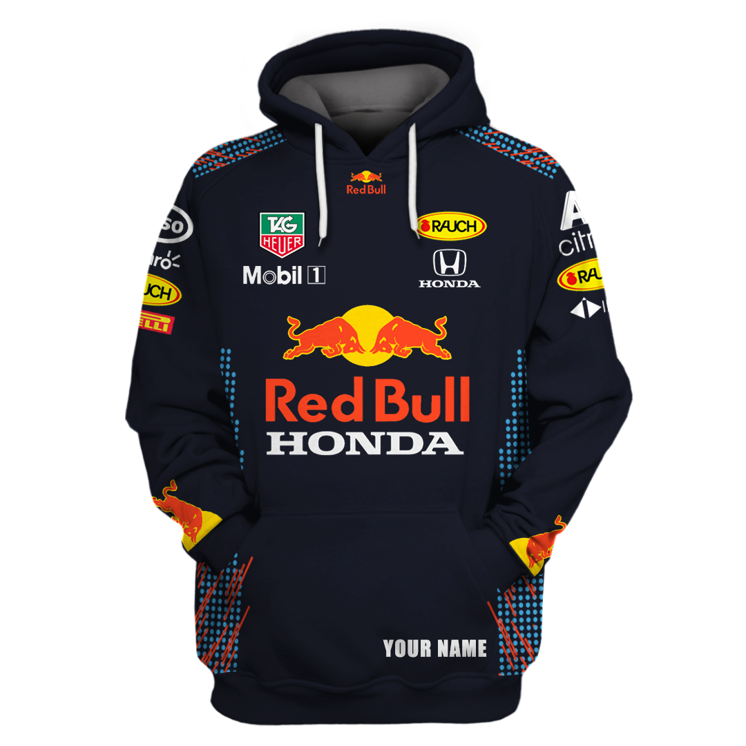 Personalized Name Mobil 1 Red Bull Honda F1 Team 3D Hoodie And Zip Hoodie Personalized Name Mobil 1 Red Bull Honda F1 Team 3D Hoodie And Zip Hoodie